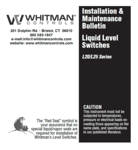 level switch installation guide l20