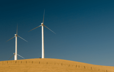 wind turbines for energy in the desert