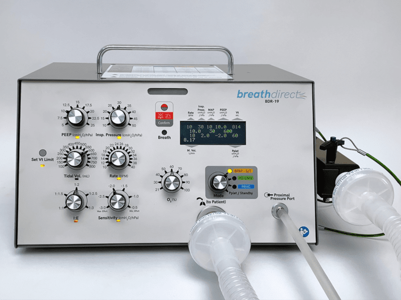 Image of a ventilator console.