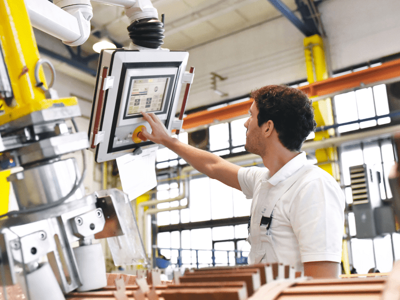 A man working on an advanced and robotic for smoother operation